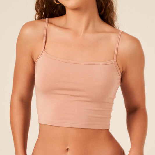 Krótki top na ramiączkach z TENCEL™ modalu